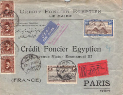 EGYPT - REGISTERED AIRMAIL 1937 CAIRO - PARIS /6154 - Covers & Documents