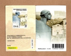 ITALIA :   Tessera Filatelica - San  TOMMASO  D'Aquino - Del  7.03.2024 - Cartes Philatéliques