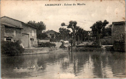 Ambronay Canton Ambérieu-en-Bugey Ecluse Du Moulin Moulin à Eau Water Mill Ain Dos Vert Cpa Ecrite Au Dos En B.Etat - Non Classés