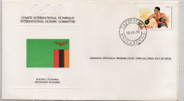 Zambie Jeux Olympiques De Moscou   1980  FDC - Zambie (1965-...)