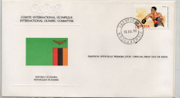 Zambie Jeux Olympiques De Moscou   1980  FDC - Zambia (1965-...)