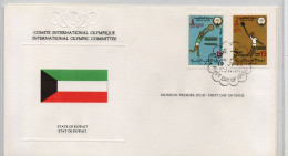 Jeux Olympiques De Moscou   1980 FDC - Kuwait