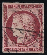 France N°6 - Signé Brun & Certificat Roumet - Oblitéré Grille Sans Fin - TB - 1849-1850 Ceres