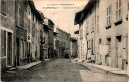 Ambronay Canton Ambérieu-en-Bugey Grande Rue Ain 01500 Dos Vert Cpa Ecrite Au Dos En 1916 En TB.Etat - Non Classés