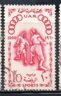 UAR EGYPT EGITTO 1960 SPORTS SPORT FENCING 10m  USED USATO OBLITERE' - Oblitérés