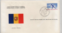 Andorre Jeux Olympiques De Lake Placid   1980 FDC - FDC