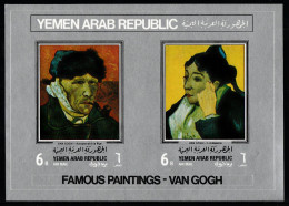 1969 Yemen Arab Rep. Van Gogh Paintings MNH** Tr121 - Impressionismo