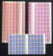 Algérie - Yvert 227, 228, 229 - Fragments De Feuilles 50 Timbres - Neuf SANS Charnière - Unused Stamps