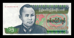 Burma Birmania 15 Kyats 1986 Pick 62 Sc Unc - Myanmar