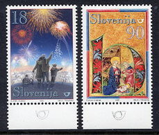 SLOVENIA 1999 Christmas 18 T. And 90 T. From Sheets  MNH / **.  Michel 277, 279 - Slowenien