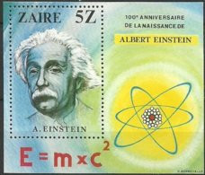 Zaire 1980 OBCn° Bloc  39 ***  MNH Cote 4,50 Euro Albert Einstein - Ongebruikt