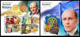 Sierra Leone 2023 155th Anniversary Of Paul Harris. (533) OFFICIAL ISSUE - Rotary, Lions Club