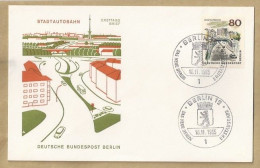 DE.- ERSTTAGSBRIEF. STADTAUTOBAHN. 18.11.1965. DEUTSCHEN BUNDESPOST BERLIN 12. ERSTAUSGABE. - 1948-1970