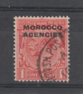 MAROCCO - AGENCIES:  1914/31  GEORGE  V°  OVERPRINT  -  1 P. USED  STAMP  -  YV/TELL. 9 - Oficinas En  Marruecos / Tanger : (...-1958