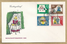 DE.- ERSTTAGSBRIEF. WOHLFAHRTSMARKEN 1966. 5.10.1965. BERLIN 12. ERSTAUSGABE. - 1948-1970