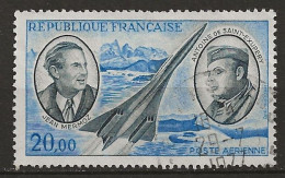 FRANCE Oblitéré 44 Jean Mermoz Antoine De Saint Exupéry Concorde Avion - 1960-.... Usati