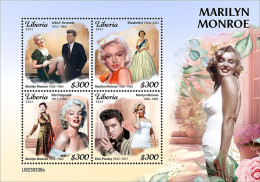 Liberia 2023 Marilyn Monroe. John F. Kennedy. (338a) OFFICIAL ISSUE - Kennedy (John F.)