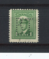 CANADA - Y&T N° 205° - Perfin - Perforé - George VI - Perforadas