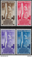 1933 Italia Giochi Universitari 4v. MNH Sassone N. 341/44 - Otros & Sin Clasificación