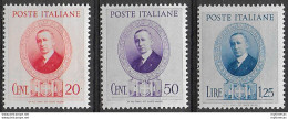 1938 Italia Guglielmo Marconi 3v. MNH Sassone N. 436/38 - Other & Unclassified