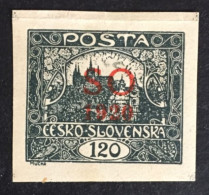 1920 Poland Eastern Silesia Czechoslovakia - Hradcany At Prague Overprint SO 120 - Unused ( Mint Hinged) - Slesia