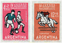 726785 MNH ARGENTINA 1963 4 JUEGOS DEPORTIVOS PANAMERICANOS EN SAN PABLO - Ongebruikt