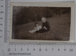 Photo Photographie :   Les CHAVANNES DE MONTFORT (sur Suran) Ain Dans Un Pré En 1939 - Gegenstände