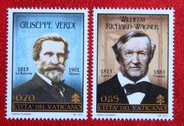 Composers Giuseppe Verdi And Richard Wagner 2013 Mi 1780-1781 Yv 1633-1634 POSTFRIS / MNH / ** VATICANO VATICAN - Nuovi