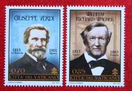 Composers Giuseppe Verdi And Richard Wagner 2013 Mi 1780-1781 Yv 1633-1634 POSTFRIS / MNH / ** VATICANO VATICAN - Neufs