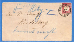 Allemagne Reich 1874 - Lettre De Darmstadt - G30575 - Briefe U. Dokumente