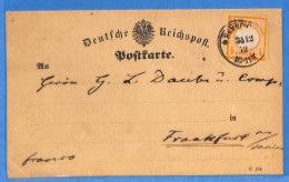 Allemagne Reich 1872 - Carte Postale De Hannover - G30571 - Briefe U. Dokumente