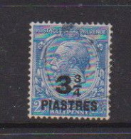 BRITISH  LEVANT    1913    3 3/4pi  On  2 1/2d  Blue    USED - Britisch-Levant