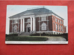 Library  NH College Durham     New Hampshire Ref 6355 - Autres & Non Classés