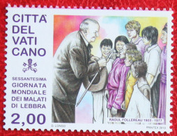 World Leprosy Day 2013 Mi 1789 Yv 1637 POSTFRIS / MNH / ** VATICANO VATICAN - Nuevos