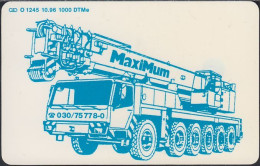 GERMANY O1245/96 - MaxiMum GmbH - Krane Und Schwertransporte ( Only 1.000X) - O-Series: Kundenserie Vom Sammlerservice Ausgeschlossen