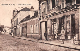 CROSNES (Essonne) - Avenue Jean Jaurès - Galeries Nouvelles, Boucherie Denis - Voyagé (2 Scans) - Crosnes (Crosne)