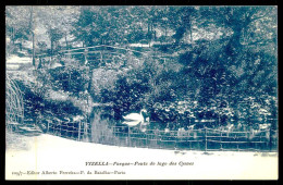 VIZELA -Vizella - Parque - Ponte Do Lago Dos Cysnes.  ( Editor Alberto Ferreira Nº 209/7)  Carte Postale - Braga