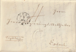 Schweiz Suisse 1844: Faltbrief Mit Rund-Stempel BERN 7 AUG 1844 (schwarz Noir) Nach Erlach - ...-1845 Préphilatélie