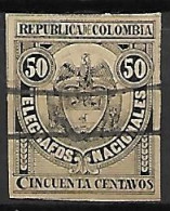 COLOMBIE   -   Télégraphe   -   1888 .  Y&T N° 18 Oblitéré - Colombia