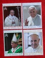 Second Year Of Pope Francis' Pontificate 2014 Mi 1795-1798 Yv 1649-1652 POSTFRIS / MNH / ** VATICANO VATICAN - Ongebruikt