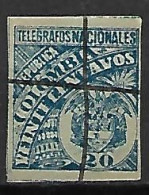 COLOMBIE   -   Télégraphe   -   1896 .  Y&T N° 23 Oblitéré - Colombia