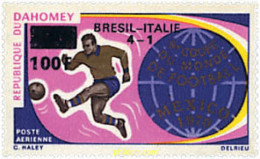 27460 MNH DAHOMEY 1970 COPA DEL MUNDO DE FUTBOL. MEXICO-70. VENCEDORES - Ongebruikt