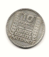 10 Francs  "Turin " 1930 ARGENT   TTB - 10 Francs