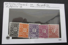 COLONIES HAUTE VOLTA TAXES N°16 à 20 NEUF* COTE 50 EUROS COTE VOIR SCANS - Unused Stamps