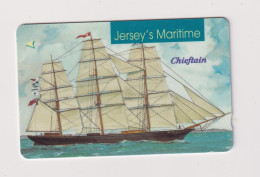 JERSEY -  Sailing Ship Chieftain GPT Magnetic  Phonecard - Jersey E Guernsey