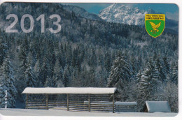 Calendarietto - Corpo Forestale - Friuli Venezia Giulia - Foto D. Di Gallo - Anno 2013 - Tamaño Pequeño : 2001-...