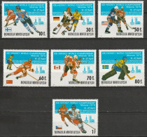 Mongolei 1979 Mi-Nr. 1215 - 1221 ** Postfrisch Eishockey-Weltmeisterschaft Moskau ( EK219/3 ) - Mongolei