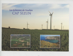 Cap Sizun - Les éoliennes De Goulien - Multivues Vue Aérienne, Côte Sauvage à Pors Kanapé (cp Vierge N°929 Le Doaré) - Sizun