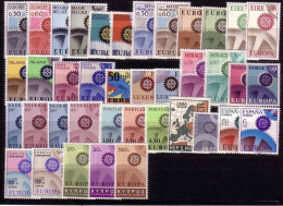 EUROPA CEPT JAHRGANG 1967 POSTFRISCH(MINT) 39 WERTE ZAHNRÄDER - 1967