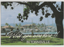 Australia QUEENSLAND QLD Boats Marina TOWNSVILLE Murray Views W74B Postcard 1993 Pmk 45c Stamp - Townsville